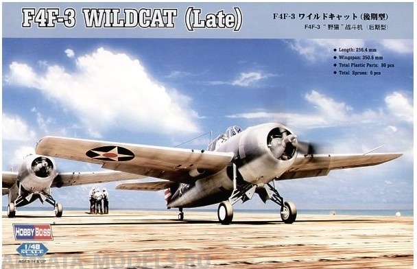 80327 Самолет F4F-3 Wildcat (Late) Hobby Boss