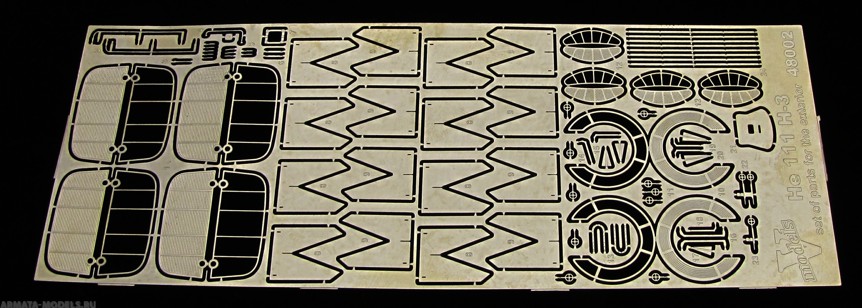 48002VM Фототравление He - 111 H-3 exterior