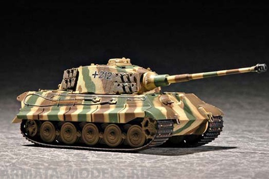 07291 Танк  Кингтигр(башня Хеншель) с циммеритом Trumpeter