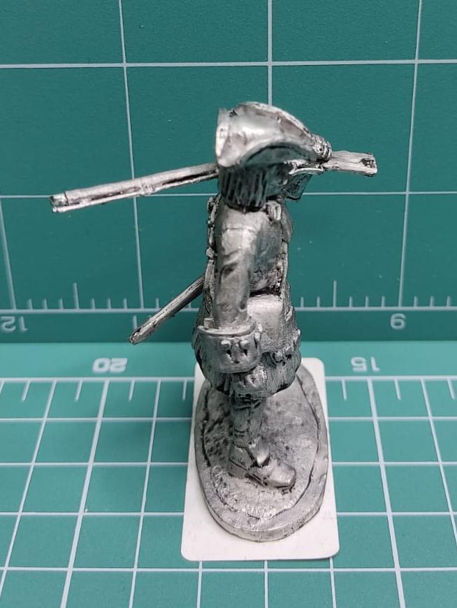 4207ТБ ВИМ, пехота русской армии Петра 1, пеший мушкетер держащий ружье на плече, 54 мм Три Богатыря