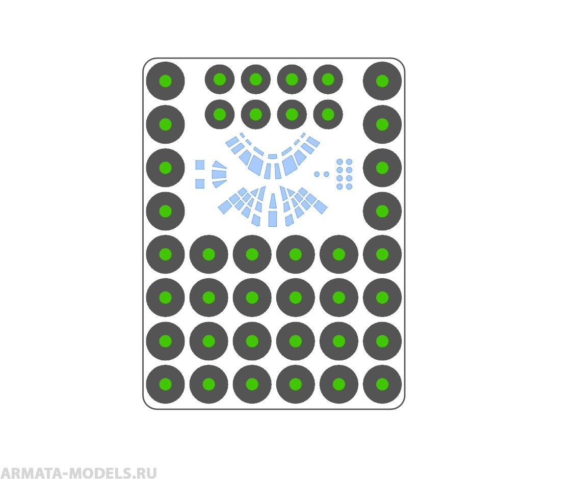 AM144101 Маска окрасочная для Ил-76 Звезда (Не для свободной продажи)