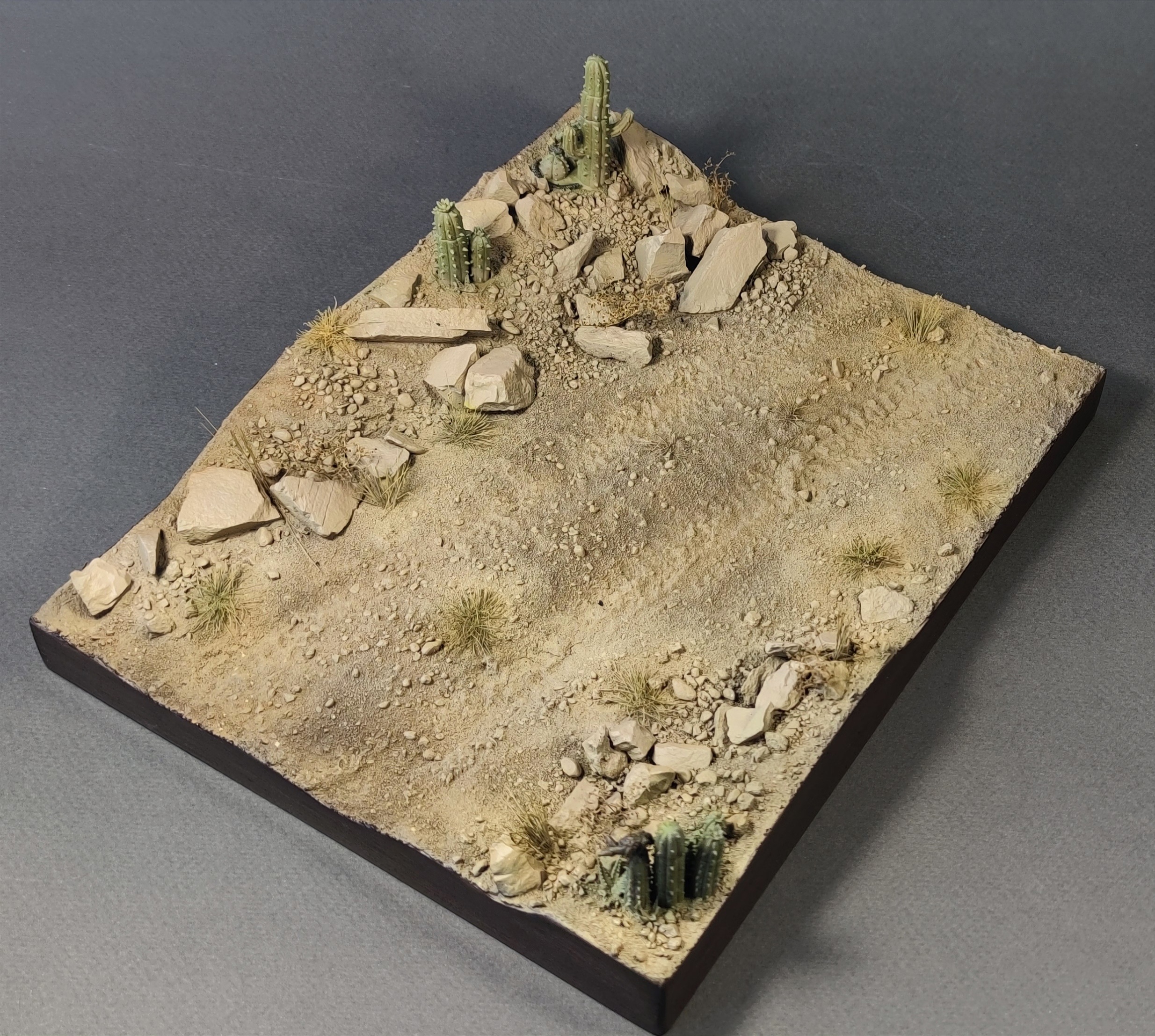 HE-43001 Подставка КамАЗ "Кактусы" Ящерка в комплекте Размер 25*20