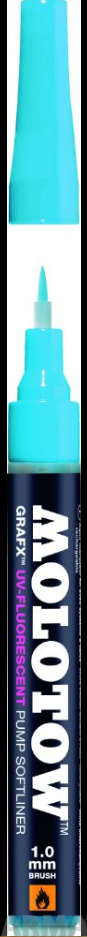 728621 Маркер MOLOTOW GrafX UV 1мм Флюр.Синий 01