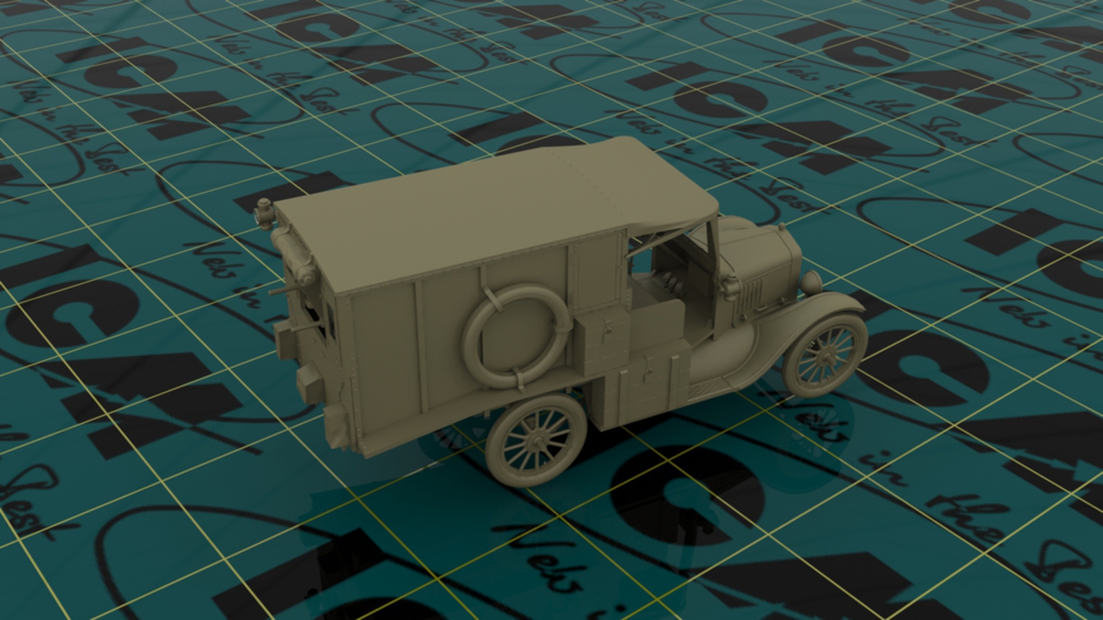 35661 Model T 1917 санитарная, Американский автомобиль I МВ ICM