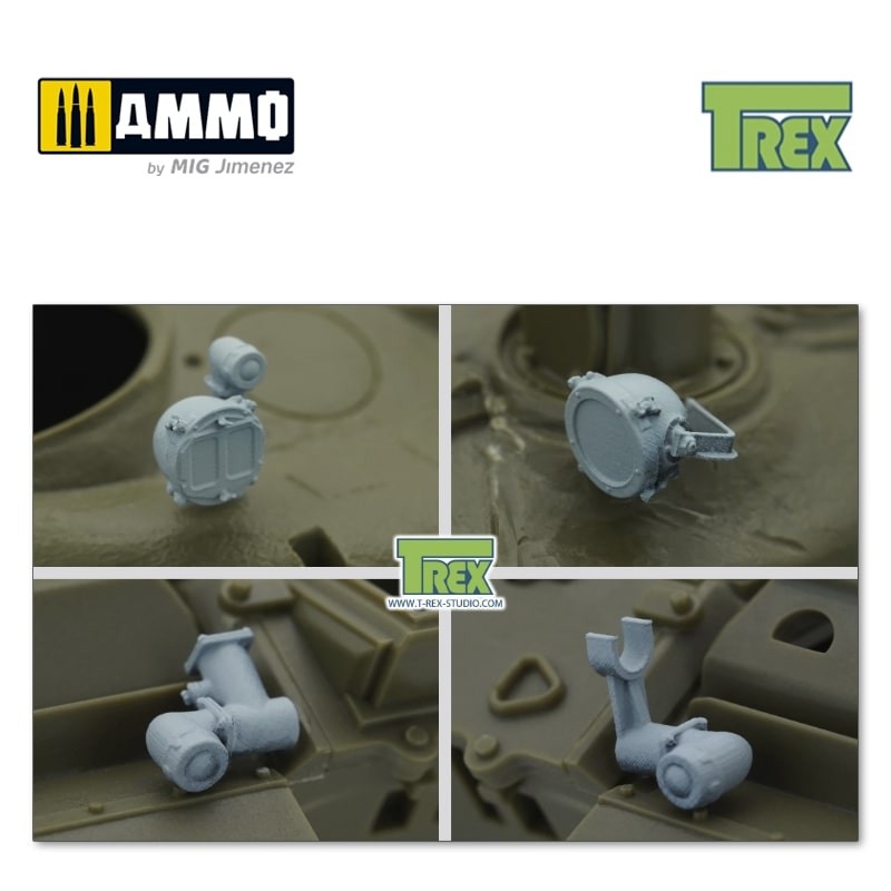 TR35041 Световые приборы T-72 Lights Set (T-72 Ural, T-72, T-72A to 1983, T-72M)