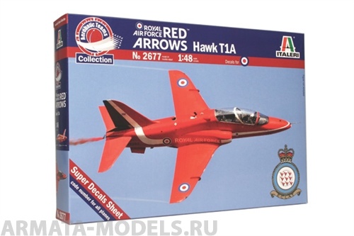 2677ИТ Самолет Hawk T.Mk1 Red Arrows Italeri