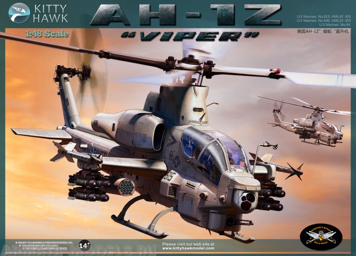 KH80125 Вертолет AH-1Z Viper (Kitty Hawk) 1/48 Kitty Hawk