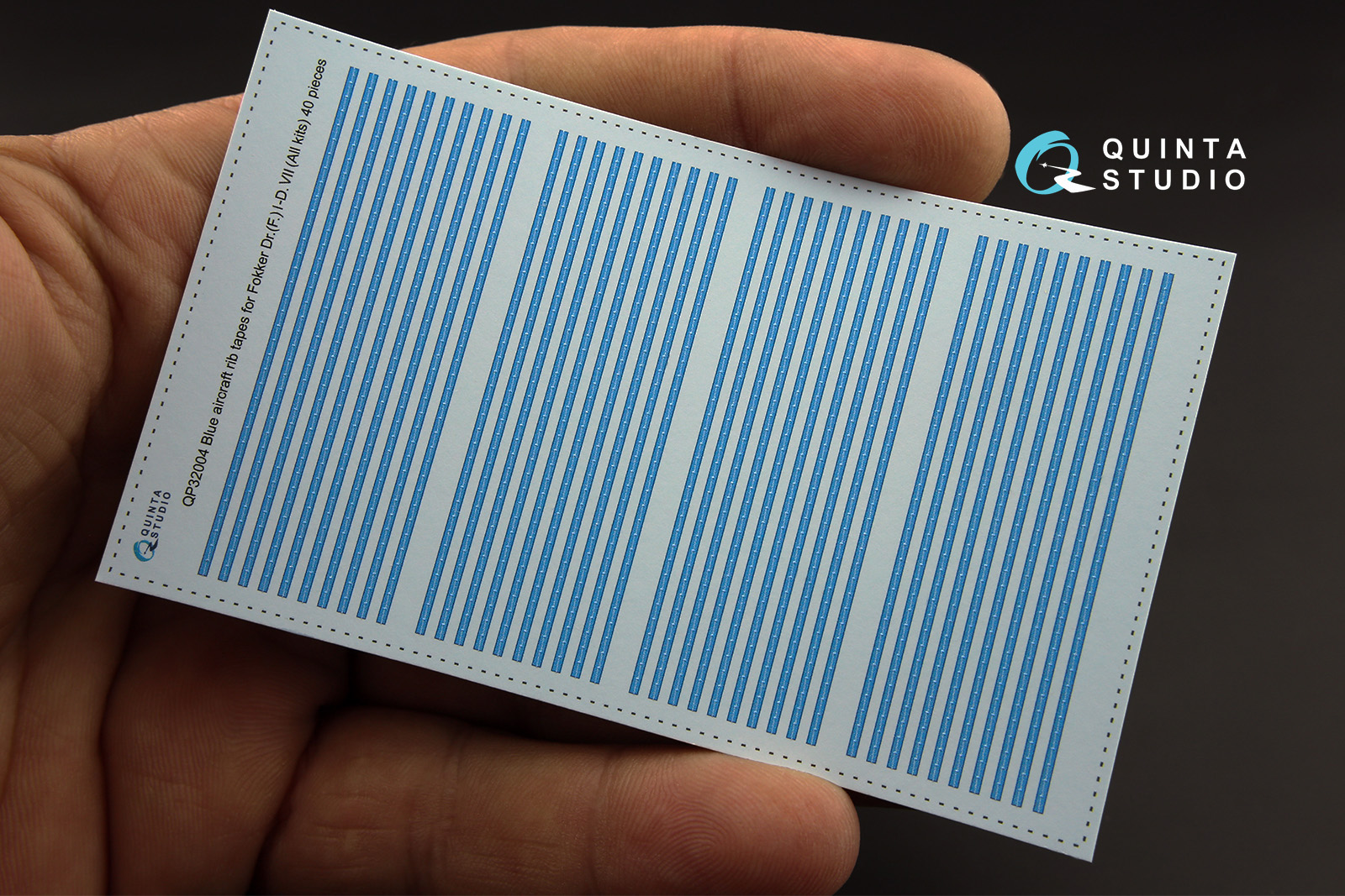 QP32004 Голубые киперные ленты для Fokker Dr. (F.)I-D.VII (для любых моделей)