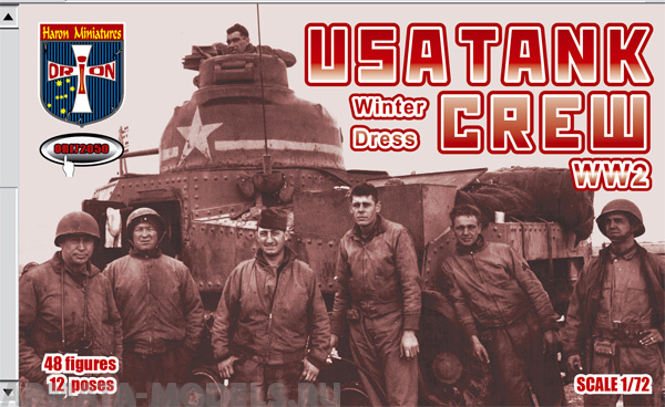 ORI72050 Фигуры USA Tank Crew (Winter Dress). WW2. 1/72 Orion