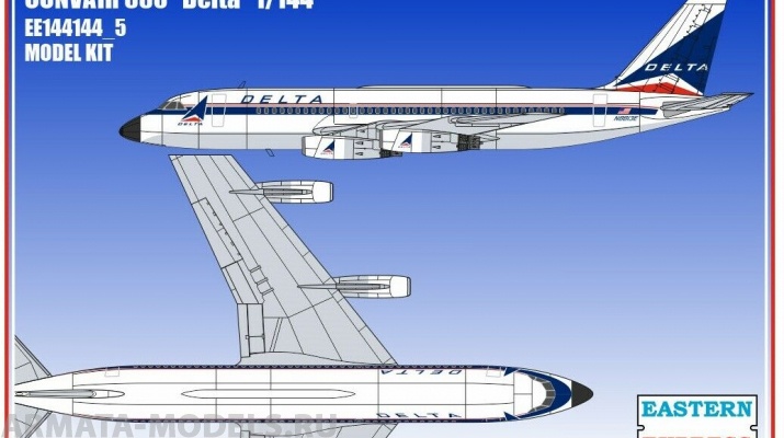 ЕЕ144144_5 Авиалайнер CV880 DELTA Восточный экспресс