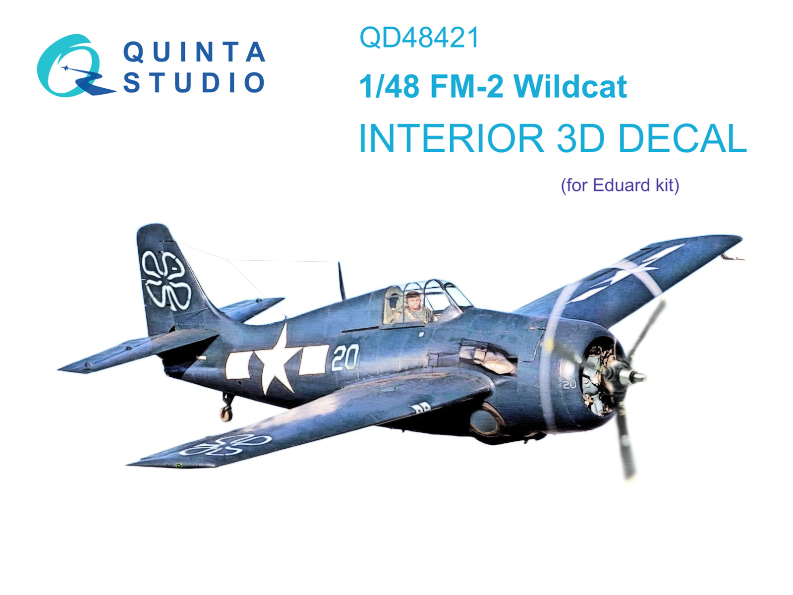 QD48421 3D Декаль интерьера кабины FM-2 Wildcat (Eduard)