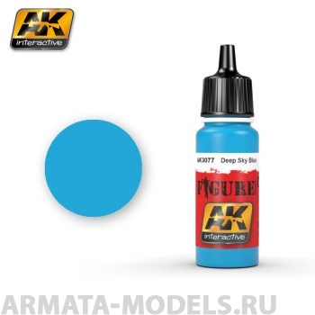 AK3077 Акриловая краска DEEP SKY BLUE