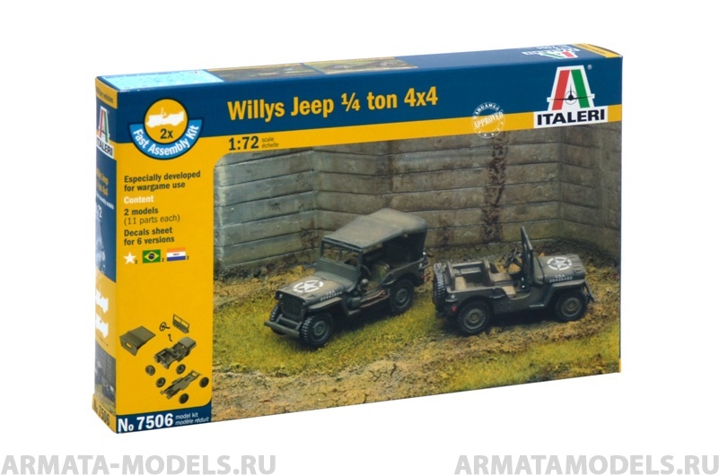 7506ИТ Jeep Willys 4x4 Italeri