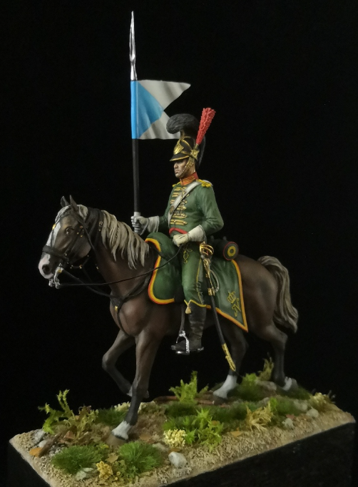 CHM-54184(M). Гвардейский шеволежер-лансер, Вестфалия 1811-13 гг. 54 мм. Материал - белый металл. Chronos Miniatures
