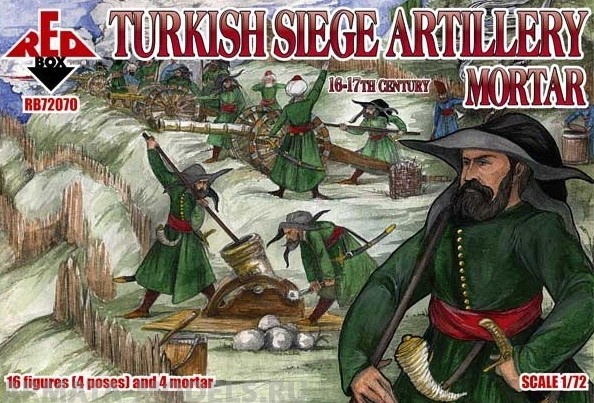 RB72070 Фигуры 16th-17th Century Turkish Siege Mortar Red Box
