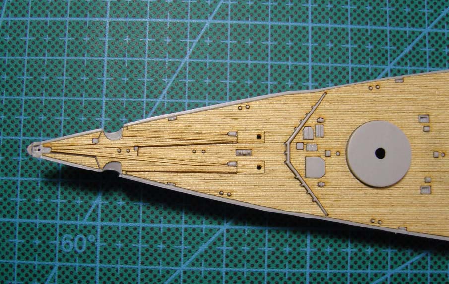 AW20007 Деревянная палуба для DKM Bismarck 1941