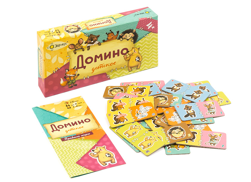 BG12018EUR Игра настольная Домино детское