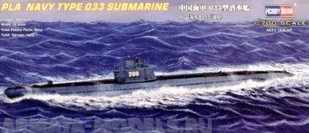 87010 Подводная лодка: PLA Navy Type 033 submarine Hobby Boss