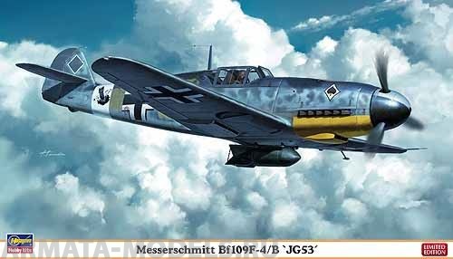 09945 Самолет Bf109F-4 JG53 Hasegawa