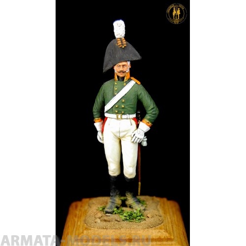 ОП.60.083 Фигура из белого металла Рядовой Харьковского драгунского полка. Россия. 1802-1803 г   Студия Оловянный Парад