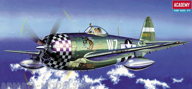 12474 Самолёт  P-47D Thunderbolt  Academy