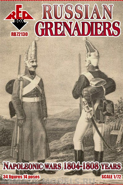 RB72130 Nap. Russian Grenadiers. 1804-1808. Red Box