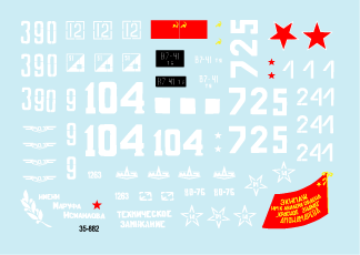35-882SD Soviet in Afghanistan # 2. Wheeled AFVs - BTR-80, BRDM-2...etc