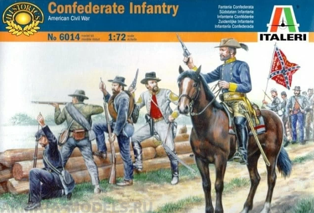 6014ИТ Солдатики Confederate Troops (American Civil War) Italeri