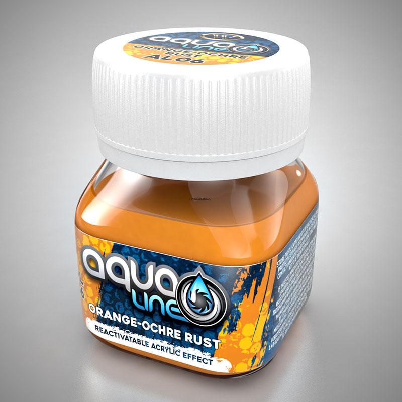 AL-06 Тонировочная паста AQUALINE  ржавчина оранжево-охристая