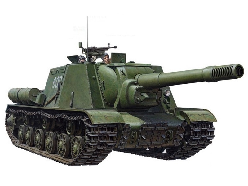 35303 Советское самоходное орудие ИСУ-152 (2 варианта траков, 2 фигуры, фототравление) Tamiya