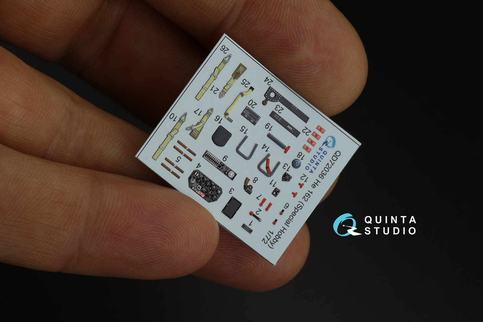 QD72036 3D Декаль интерьера кабины He 162 (Special Hobby)