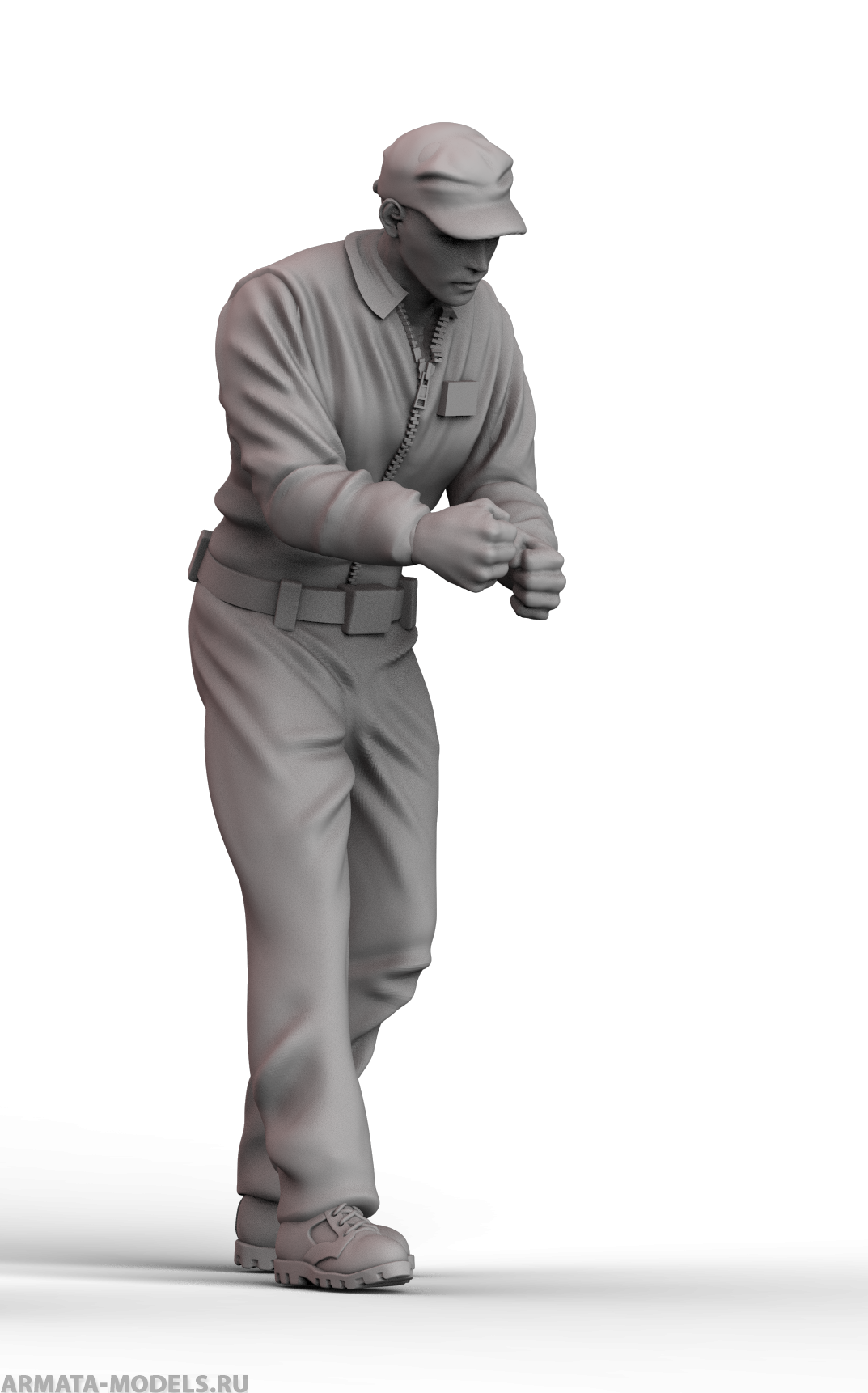 AM4893 Техник осматривает пушку