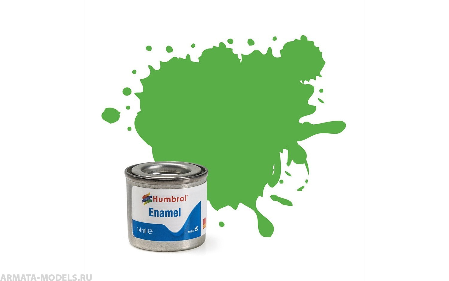 AA0037 Краска эмалевая 37 Bright Green Matt - 14ml Enamel Paint