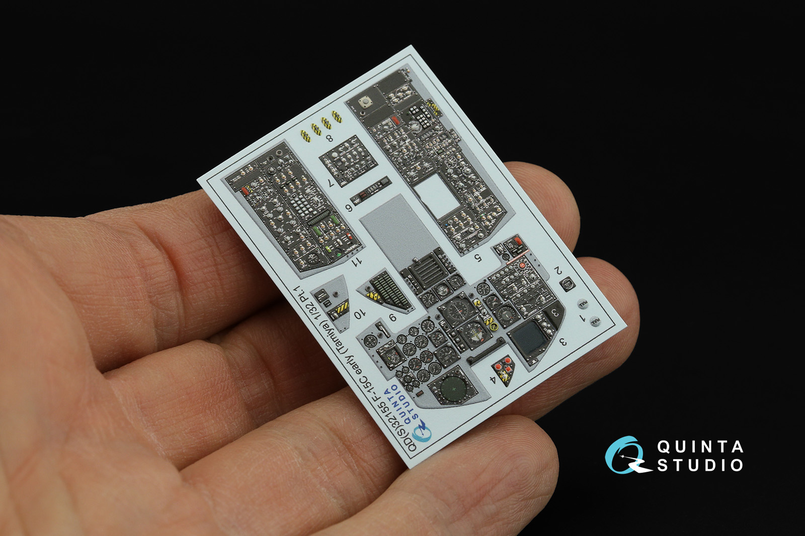 QD32155 3D Декаль интерьера кабины F-15C Early/F-15A/F-15J early (Tamiya)