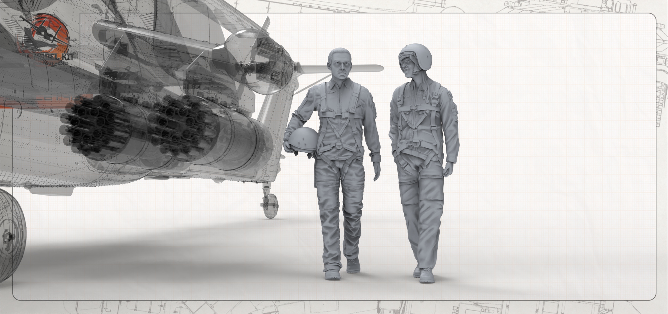 smk48061 Вертолетчики армейской авиации (Не для свободной продажи) Seal Model Kit