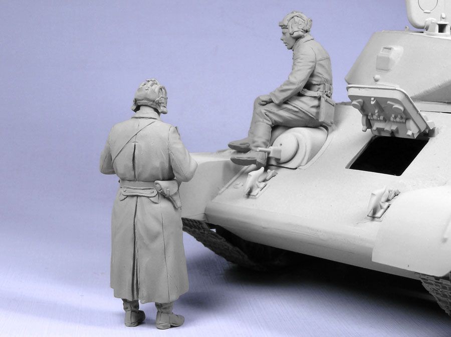 Т-35045 Советские офицеры танкисты (зима 1941-42 гг) (2) Tank