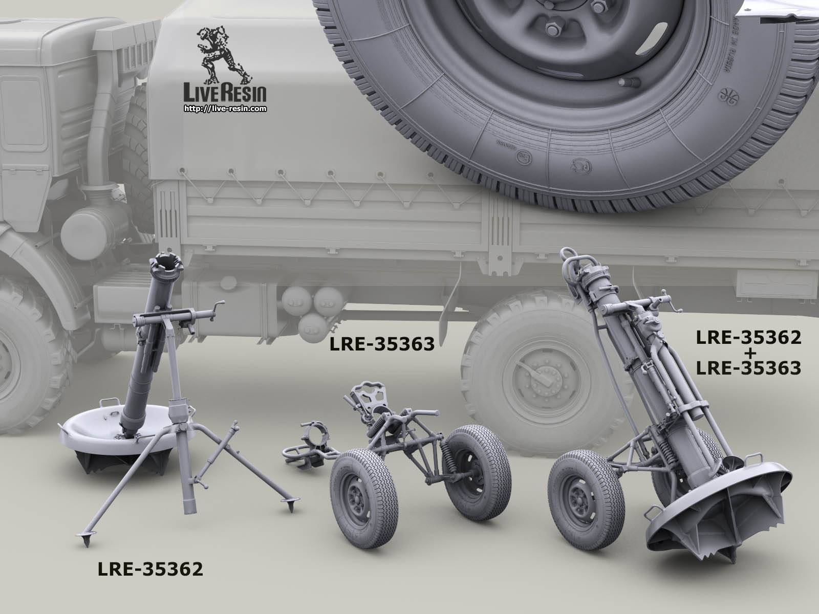 LRE35363 Комплекс 2С12 Сани - колесный ход 2Л81