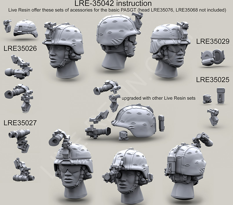 LRE35042 Каска армии США PASGT с чехлом и креплением ночных очков NVG PVS 7/14/15,,Каска армии США PASGT с чехлом и креплением ночных очков NVG PVS 7/14/15,,