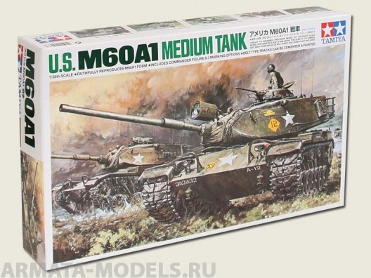 25166T Американский танк M60A1 с одной фигурой. Tamiya