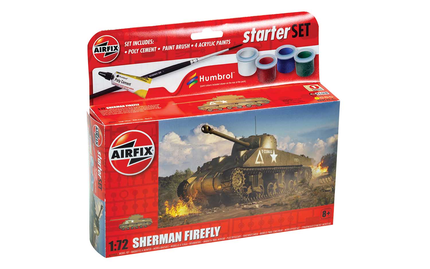 A55003 Подарочный набор Small Starter Set NEW Sherman Firefly Airfix