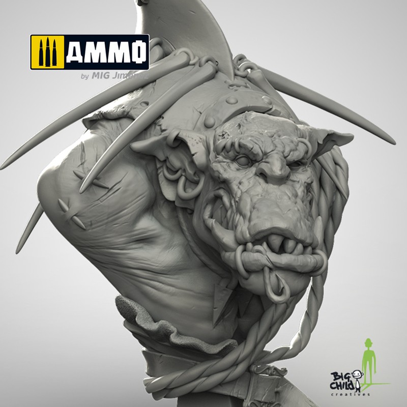 BCBSBU0002 Бюст Sharki the Shark Hunter BIG CHILD