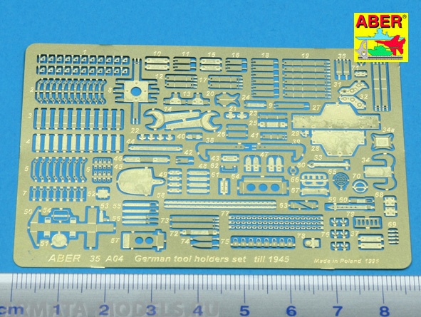 ABR-35-A04  Дополнения для  German tool holders set from 1943-1945 для  1/35