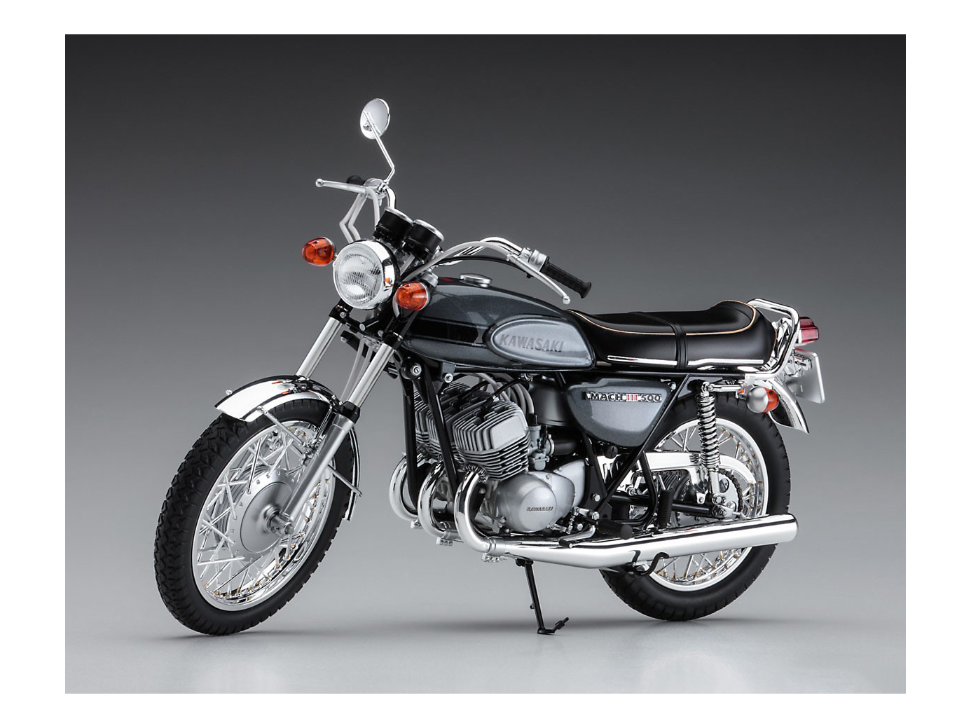 21510-Мотоцикл Kawasaki 500-SS/MACH III Hasegawa