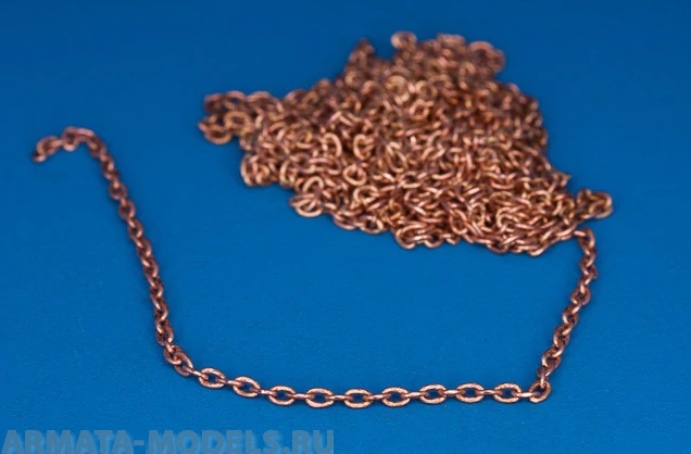 134 01RB Латунная цепочка Brass chain, L=1,45 D=1