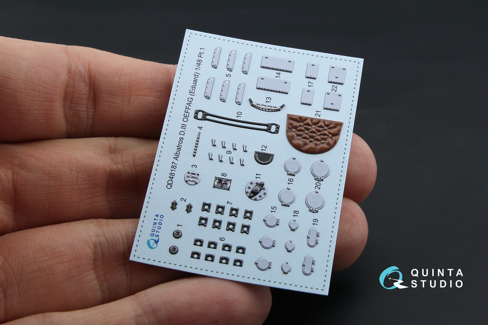 QD48187 3D Декаль интерьера кабины Albatros D.III OEFFAG (для модели Eduard)