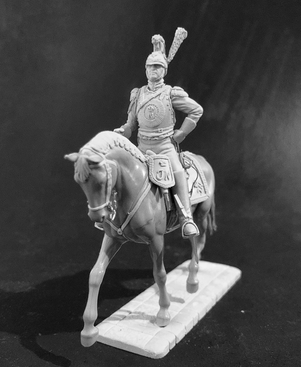 CHM-54327. Офицер "Garde du Corps", Вестфалия 1810-13. 54 мм. Материал - смола. Chronos Miniatures