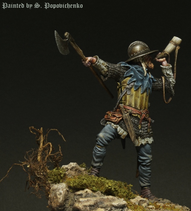 75-008TIN Swedish militia , Battle of Wisby 1361 TinBerlin