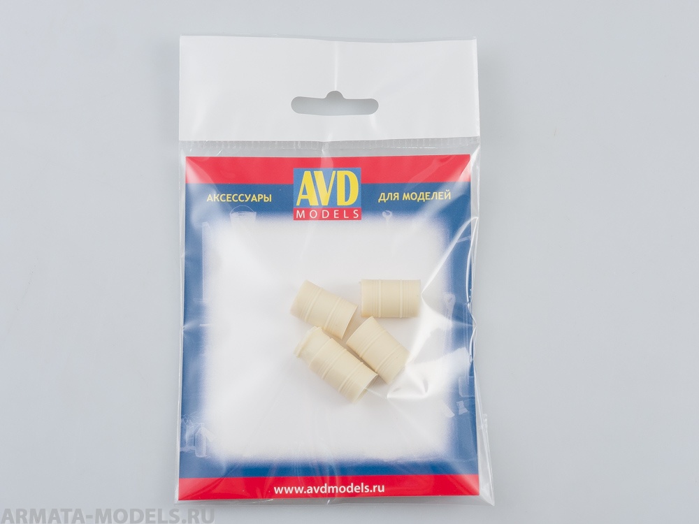 AVD143001202 Миниатюра Бочка металлическая 200л, 4 шт.