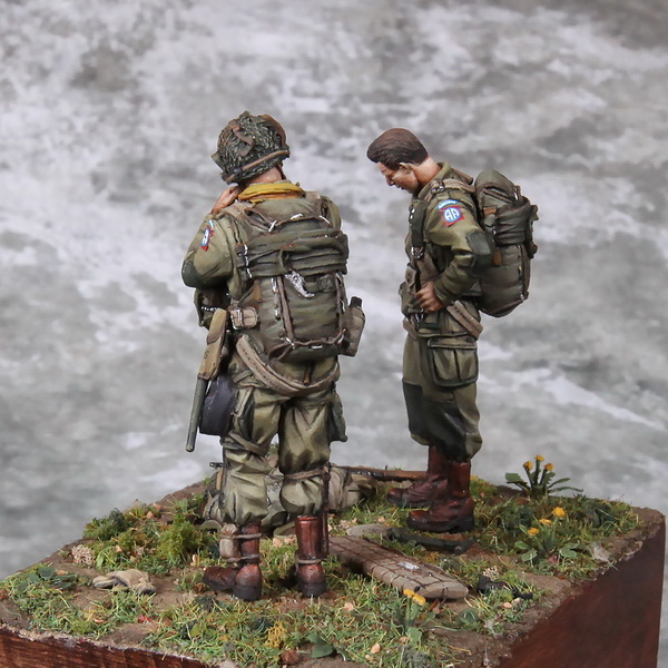 3637SOGA 1 Lieutenant  and U.S. Army Airborne. D-Days.1944. SOGA Miniatures