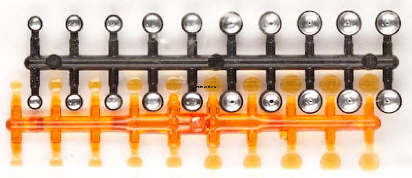 3506O-ELF Дополнения для моделей Катафоты оранжевые (20 шт.) с запресованными отражателями+20 орнажевых линз.